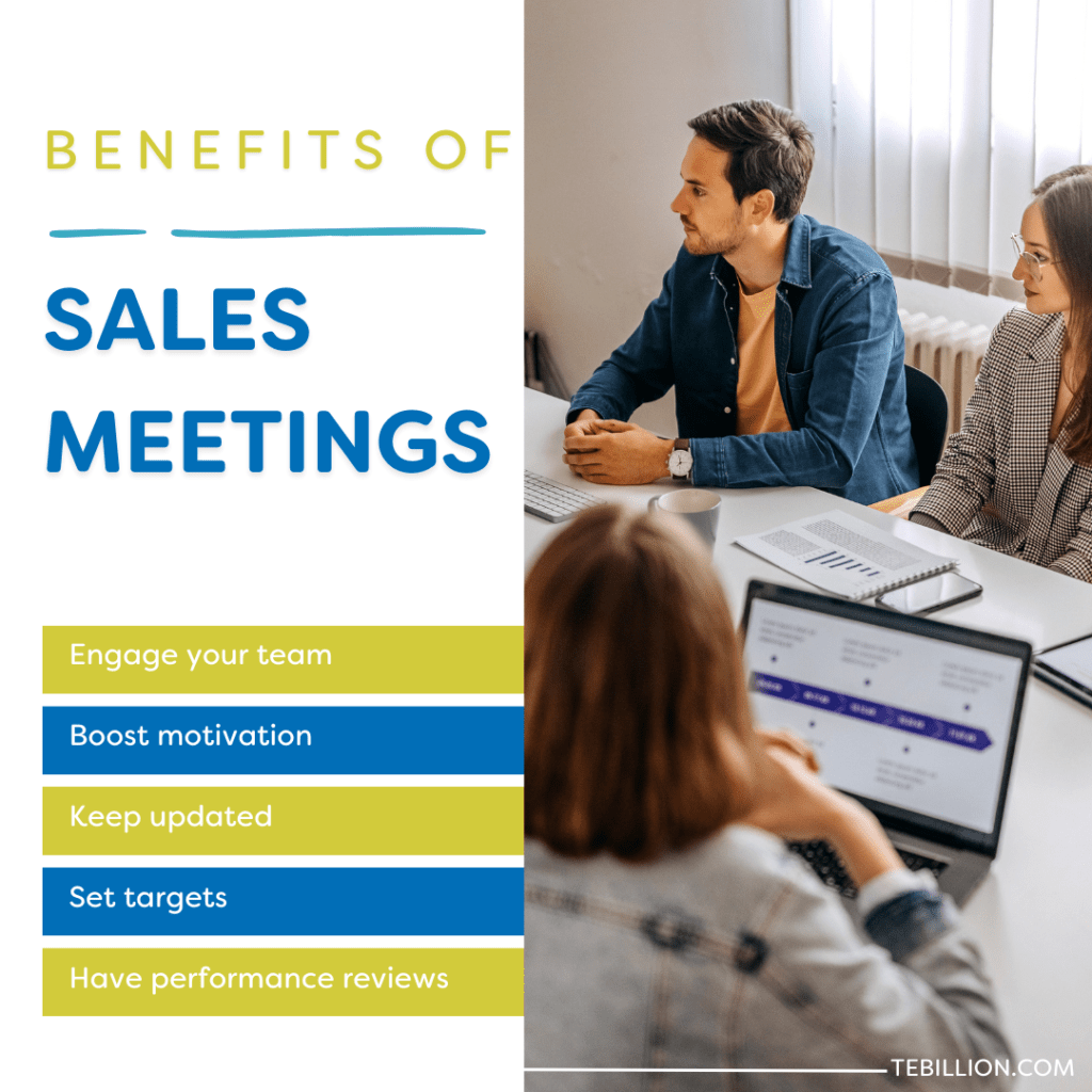 Making sales meetings productive and effective - Benefits of sales meetings