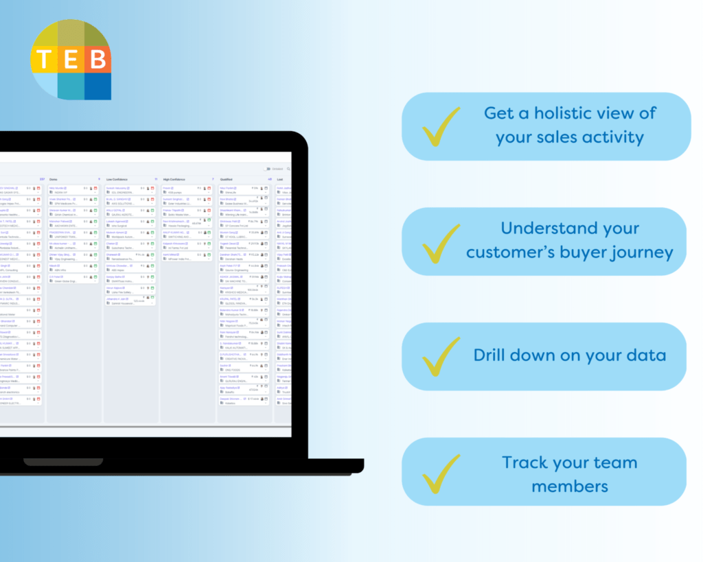 TEB helping hard selling or soft selling 