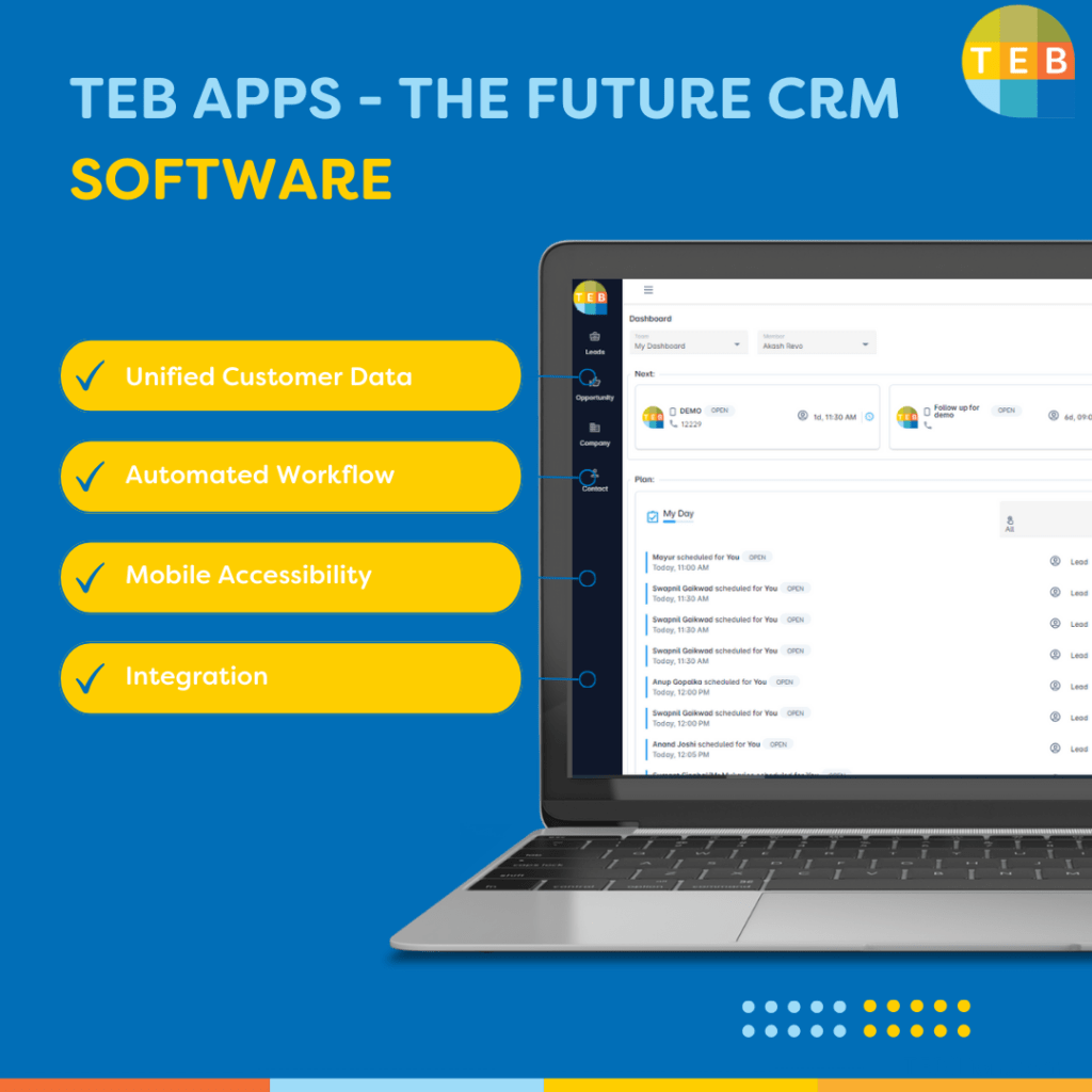 TEB Apps quote management CRM 