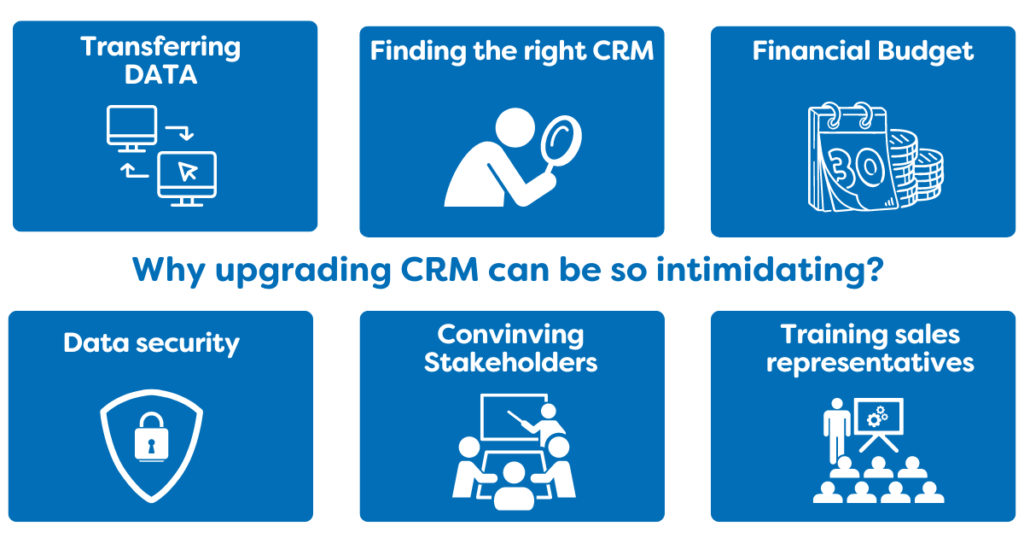 challenges of upgrading crm system 