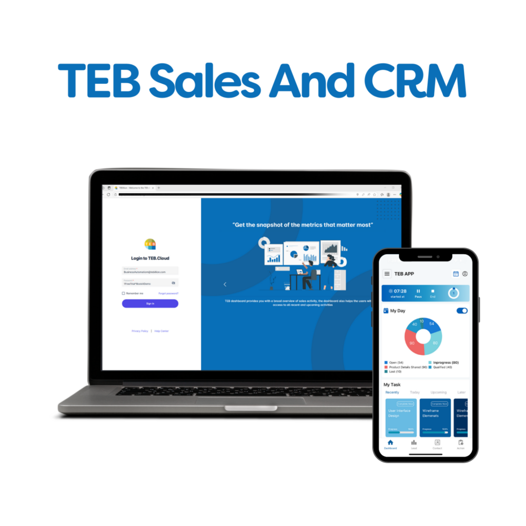 TEB Apps CRM software -Integrated Ai sales tools 