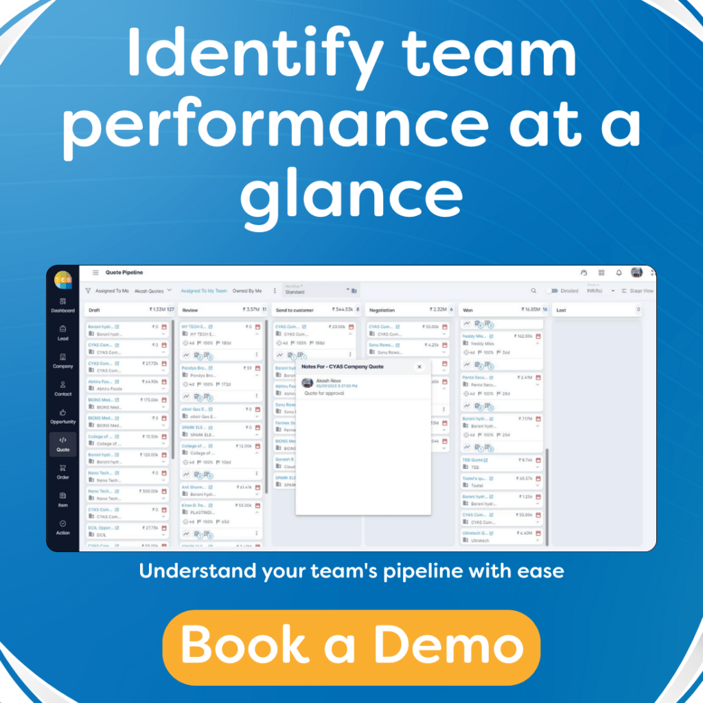 View your teams sales pipeline 