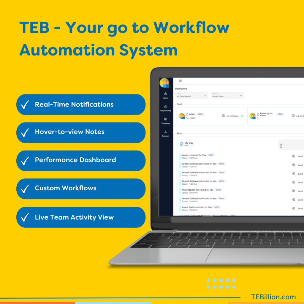 TEB enhances your workflow system